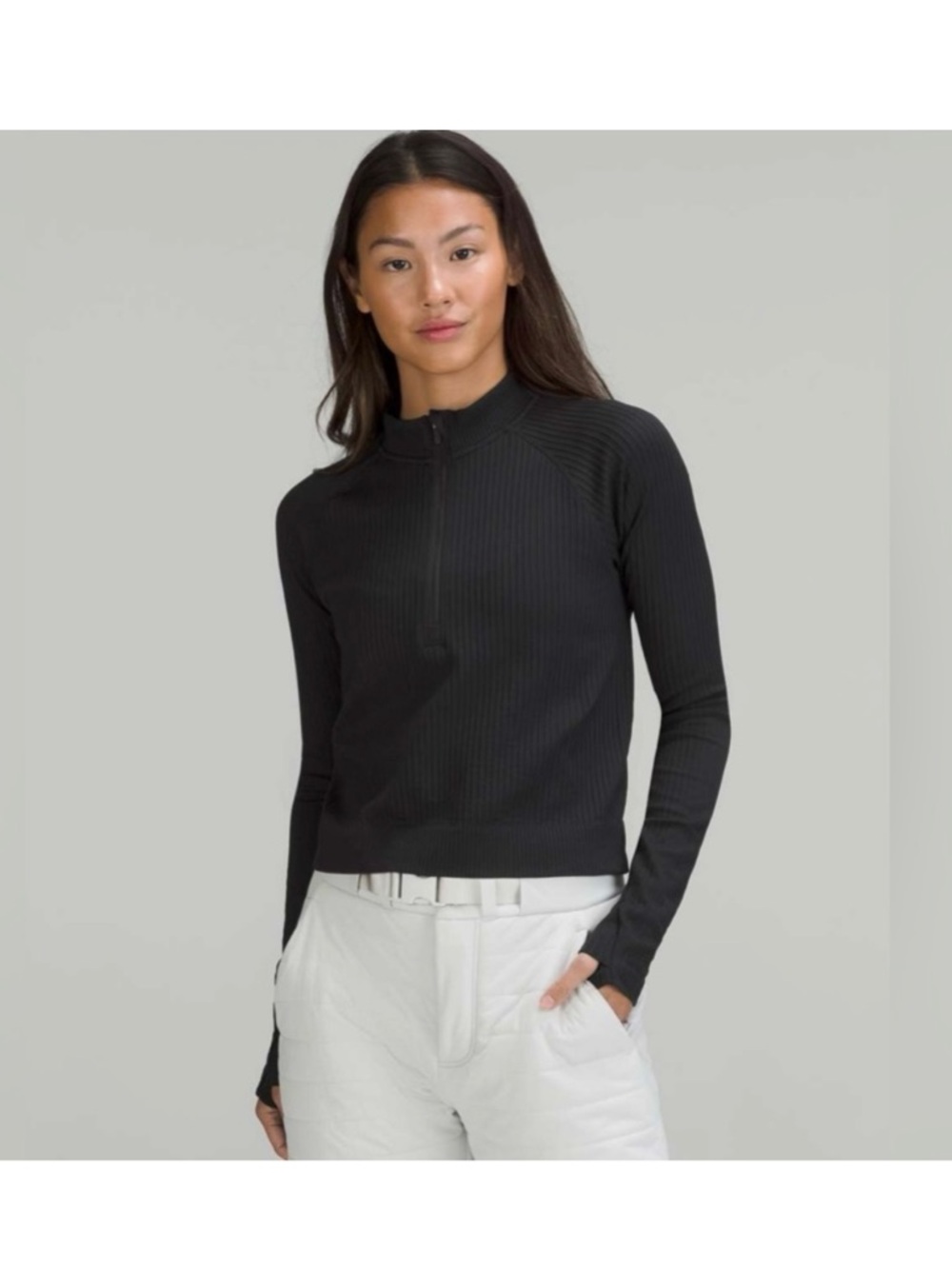 Lululemon Rest Less Cropped Half Zip